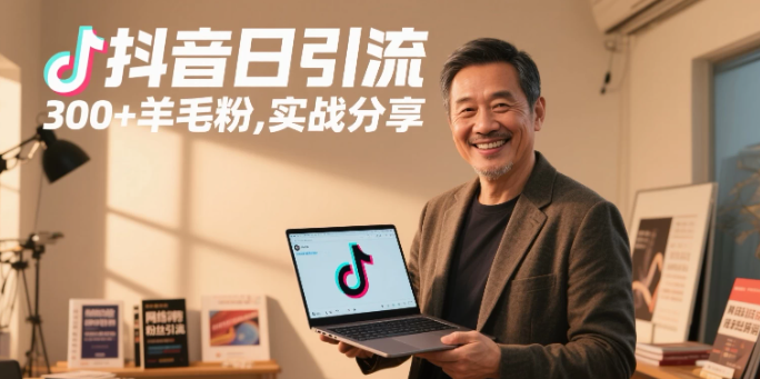 抖音日引300+羊毛粉，实战分享